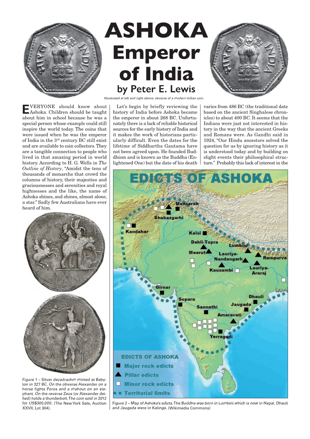 ASHOKA Emperor of India by Peter E