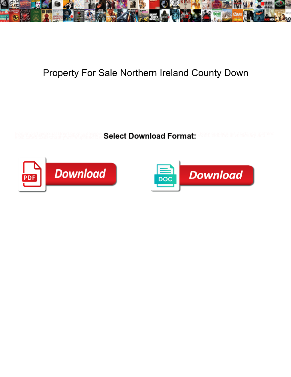 Property for Sale Northern Ireland County Down