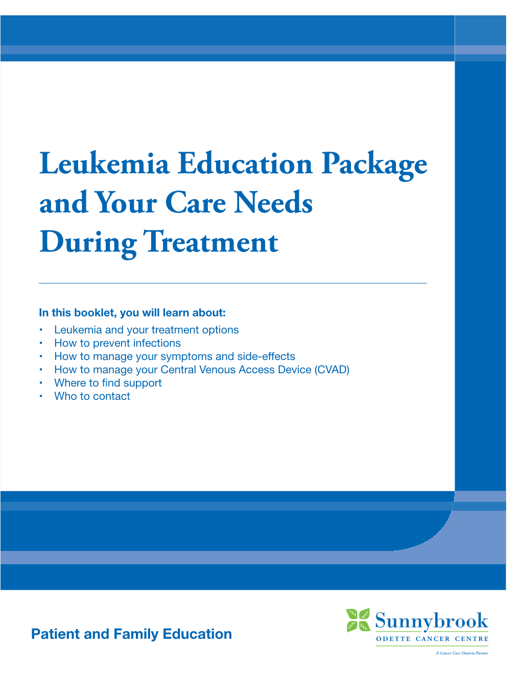 Leukemia Education Package.Indd