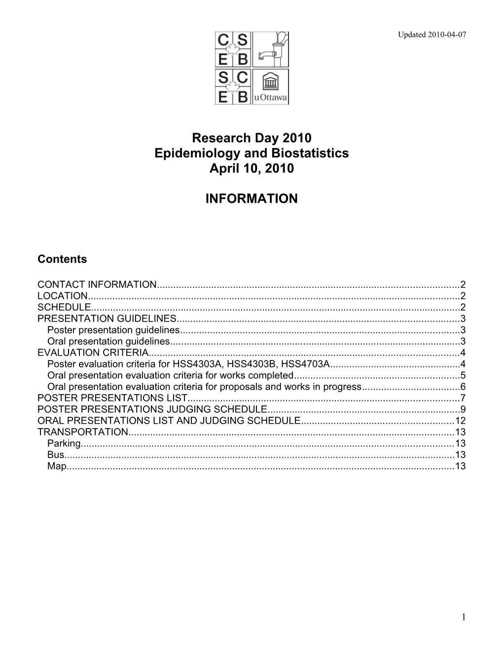 Epidemiology and Biostatistics s1