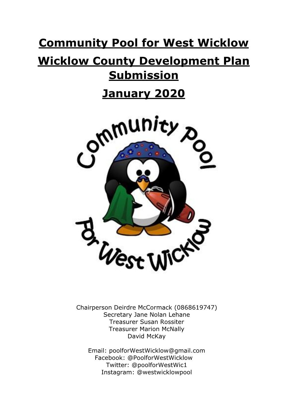 Community Pool for West Wicklow County Development Plan