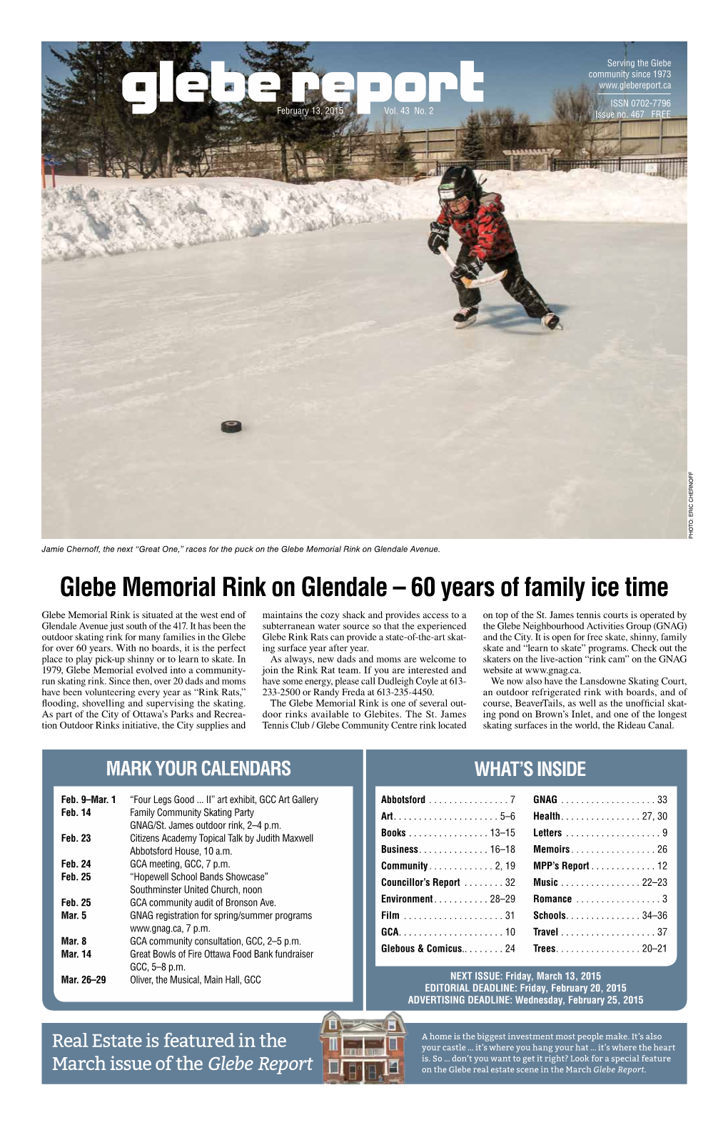 Glebe Memorial Rink on Glendale – 60 Years of Family Ice Time