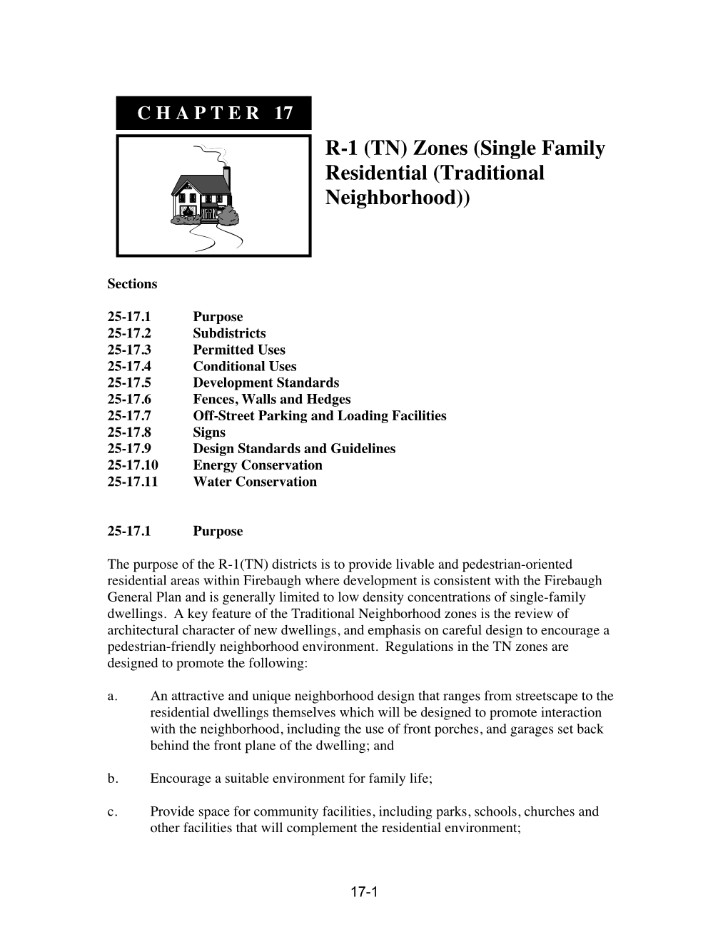 TN) Zones (Single Family Residential (Traditional Neighborhood