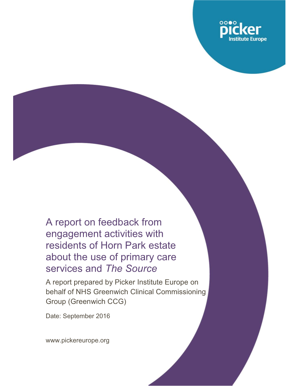 A Report on Feedback from Engagement Activities With