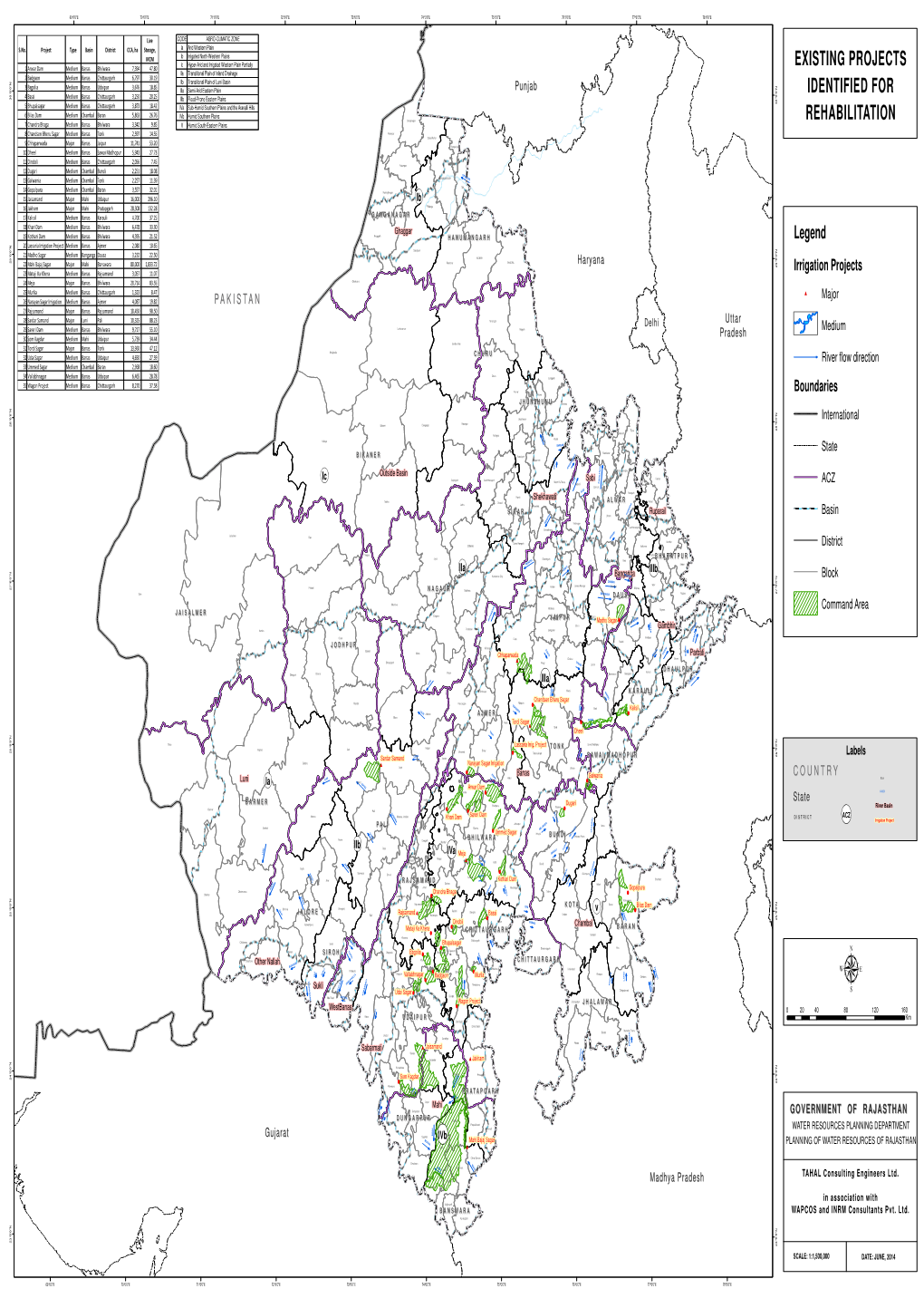 Existing Projects Identified for Rehabilitation