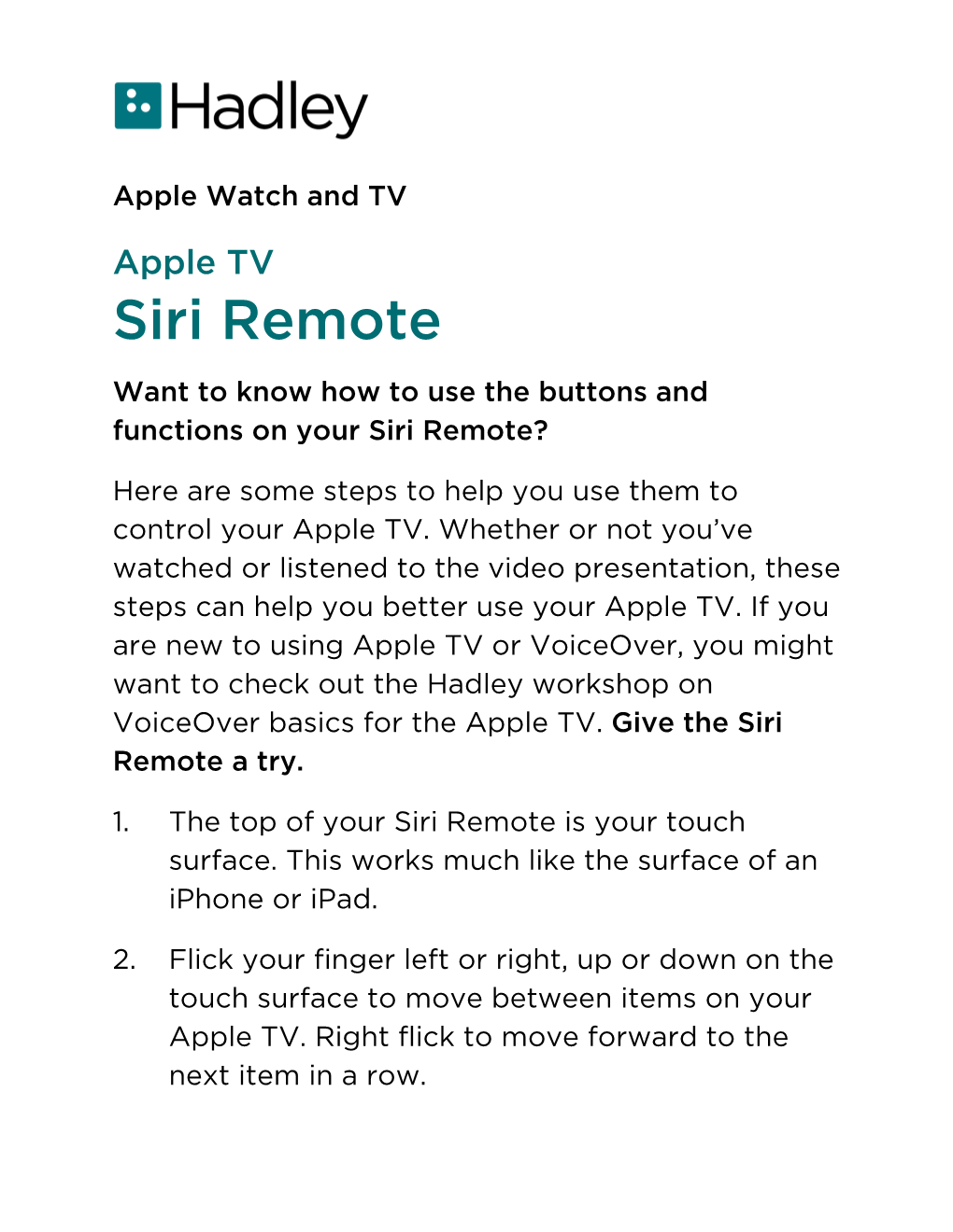 Siri Remote Want to Know How to Use the Buttons and Functions on Your Siri Remote?