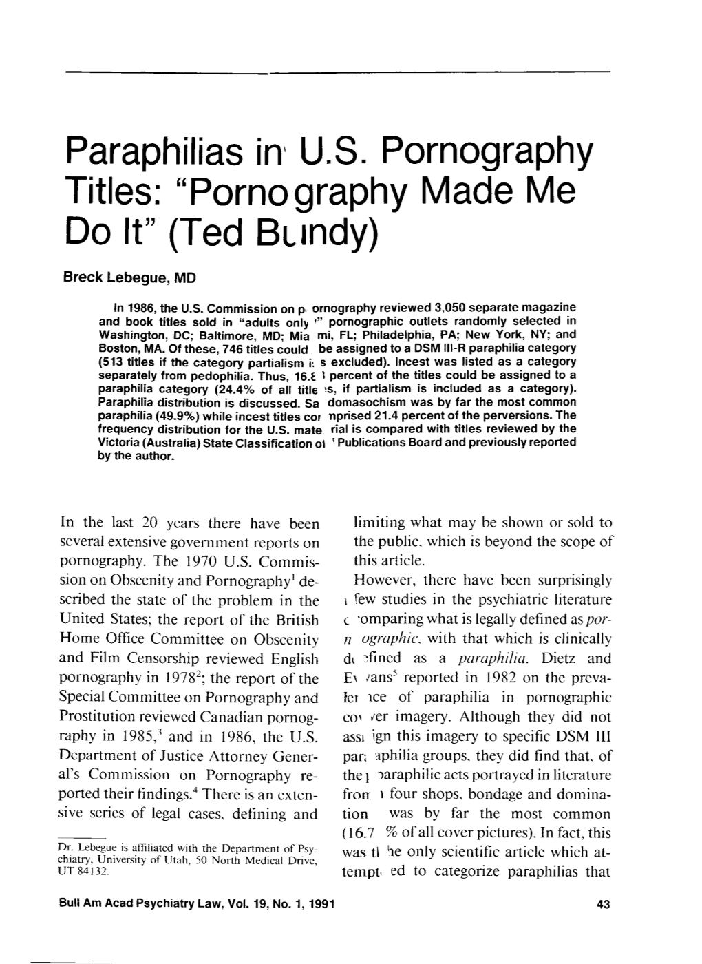 Paraphilias In\ US . Pornography Titles