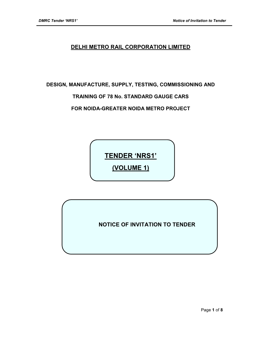 Delhi Metro Rail Corporation Limited