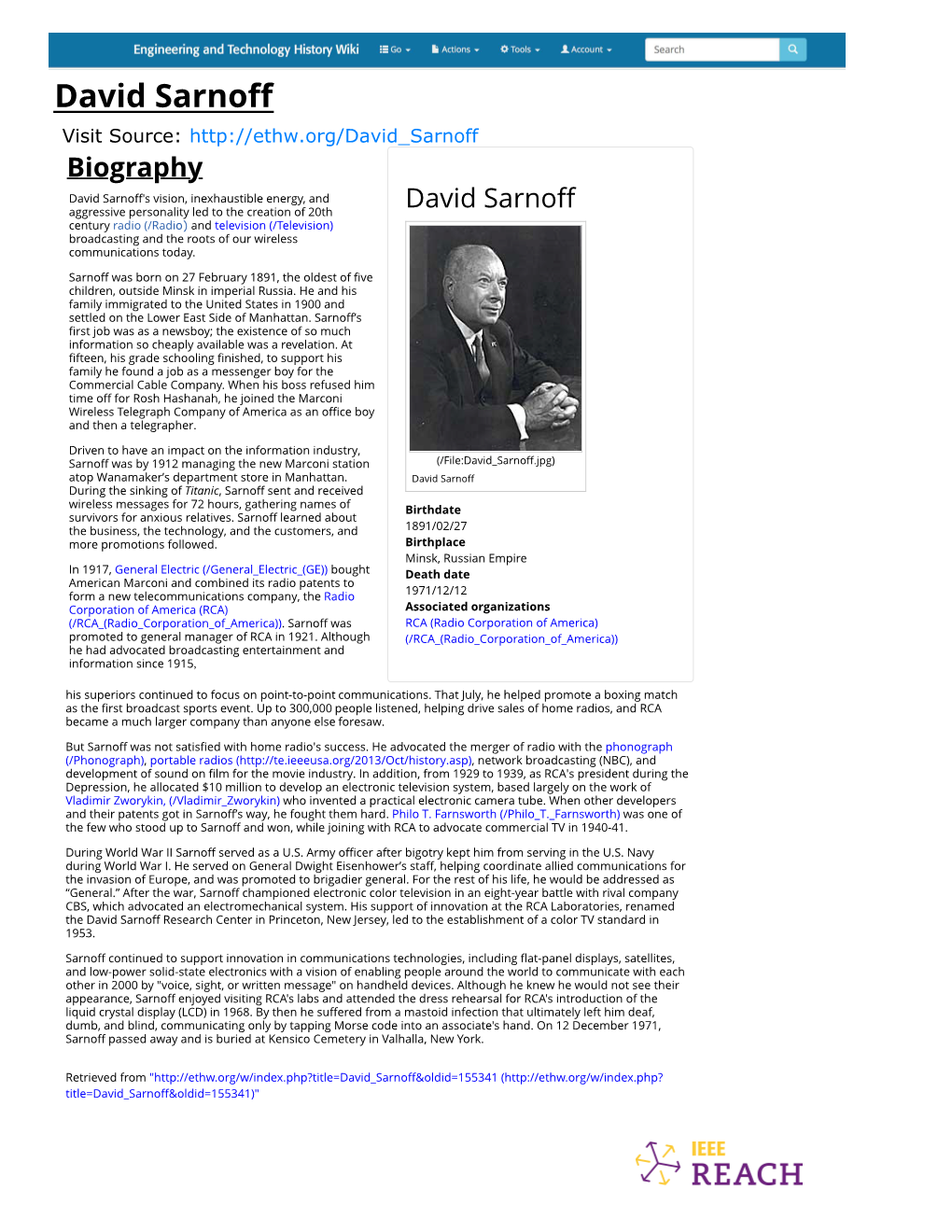 David Sarnoff