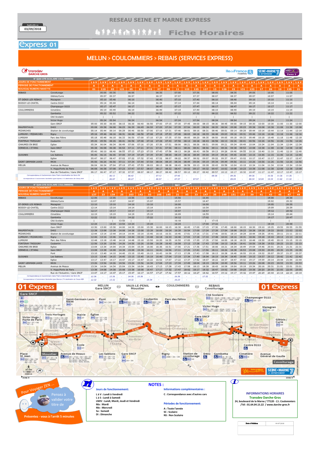 MELUN &gt; COULOMMIERS &gt; REBAIS (SERVICES EXPRESS)