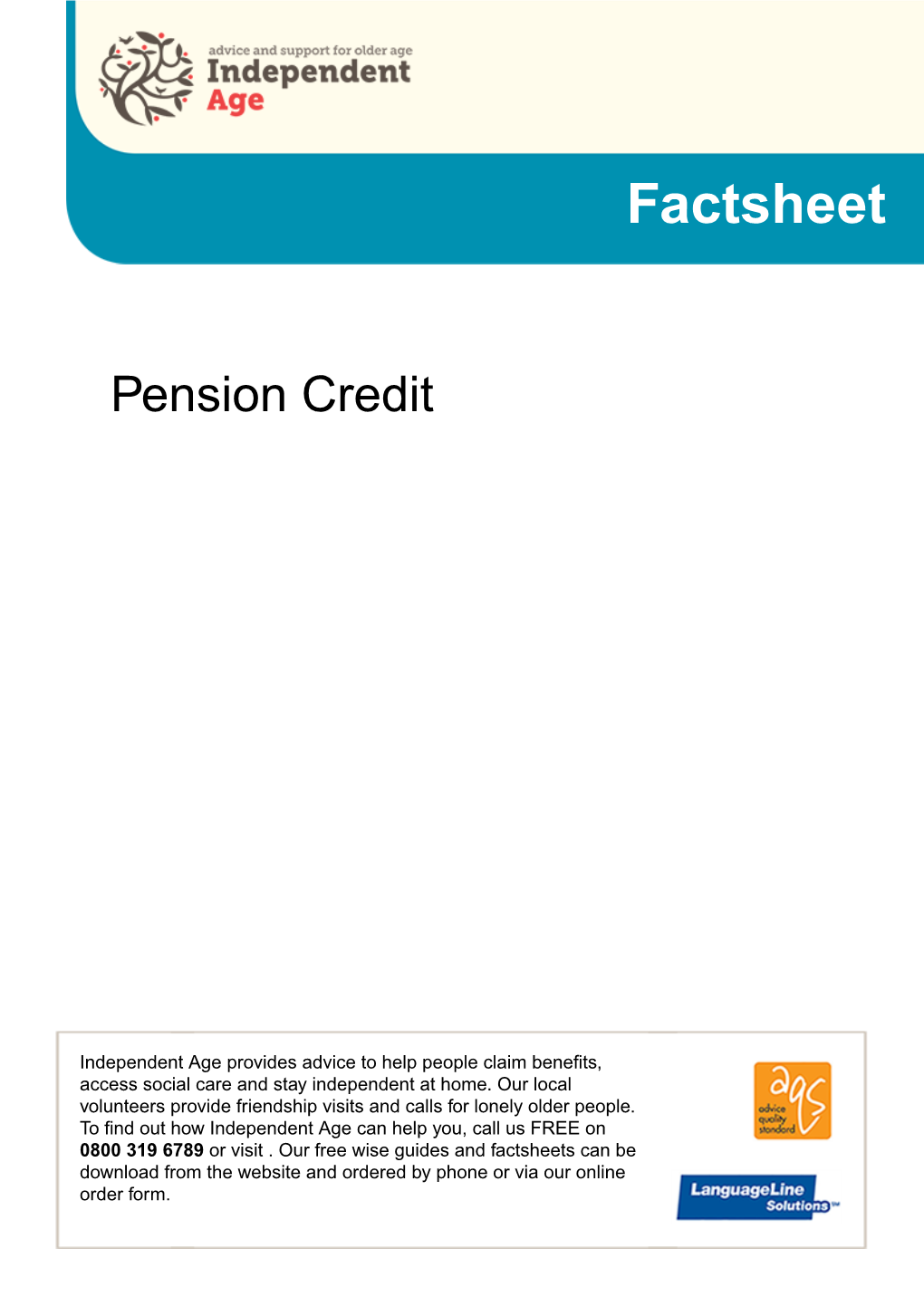 Pension Credit