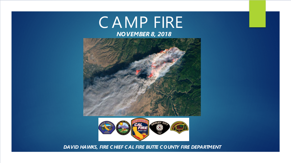 Camp Fire November 8, 2018