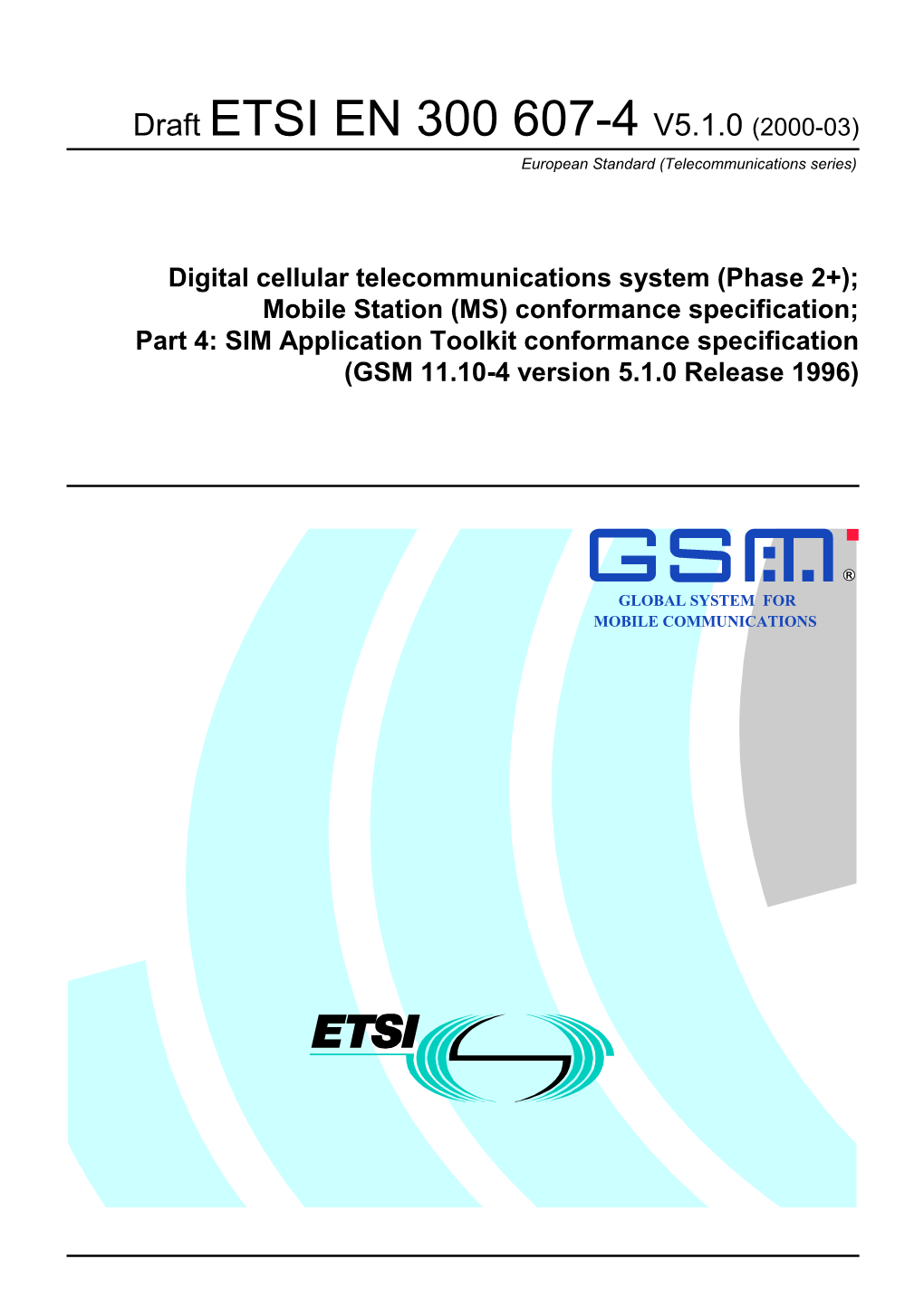 EN 300 607-4 V5.1.0 (2000-03) European Standard (Telecommunications Series)