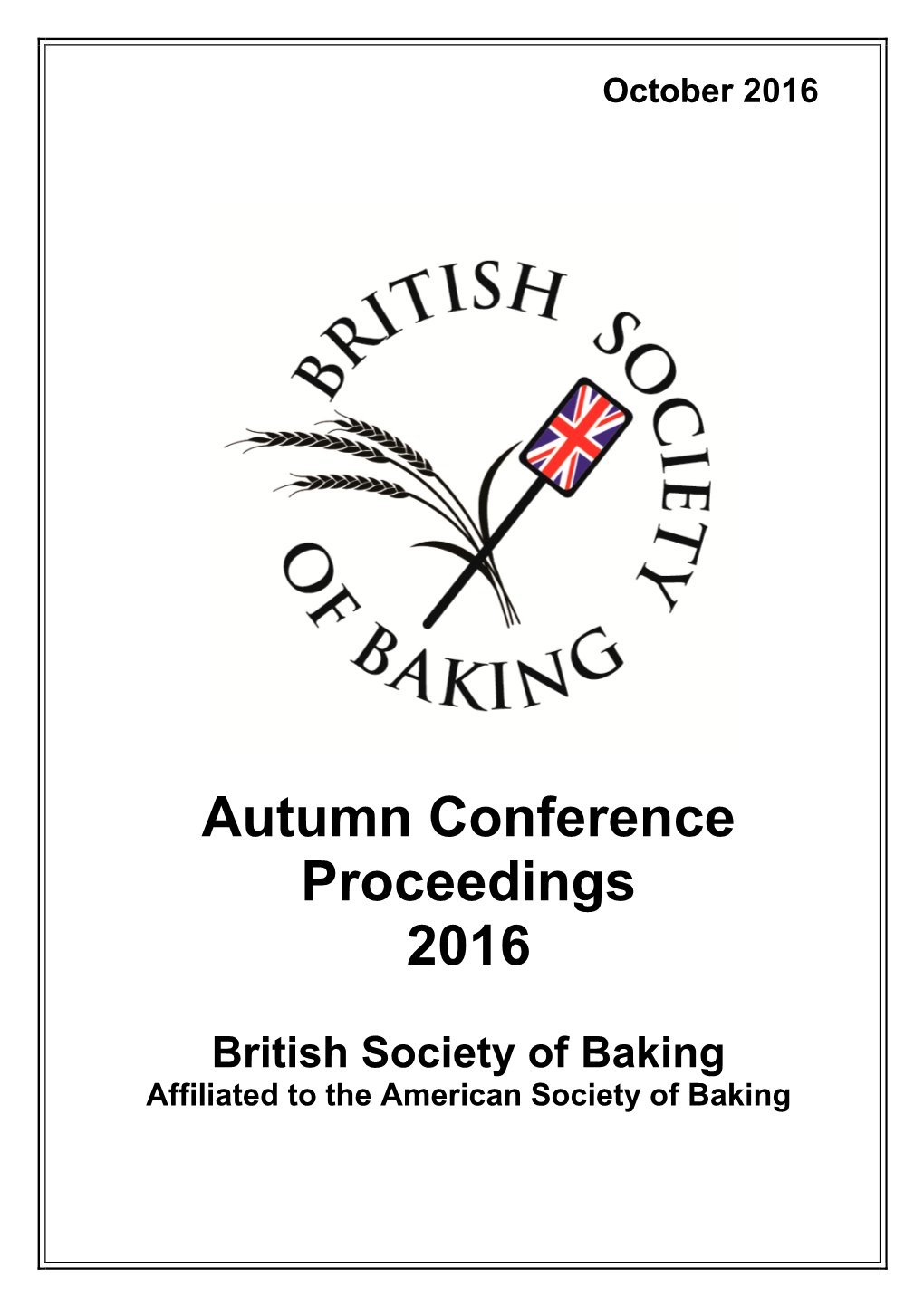 Autumn Conference Proceedings 2016