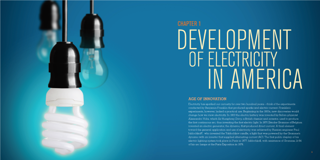 Chapter 1: Development of Electricity in America