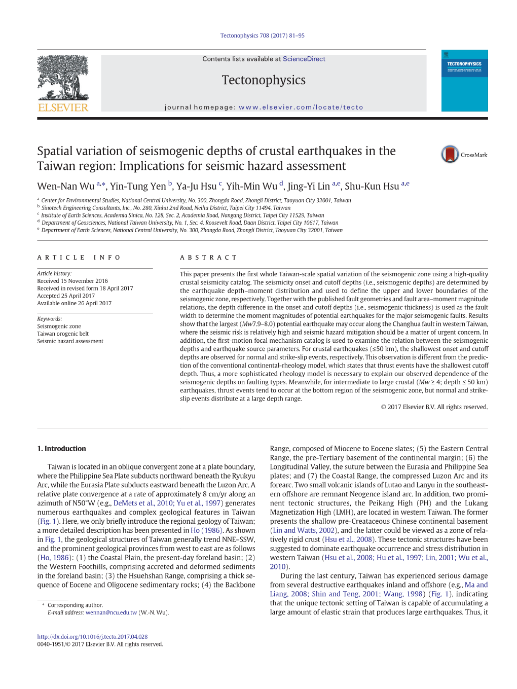 Implications for Seismic Hazard Assessment