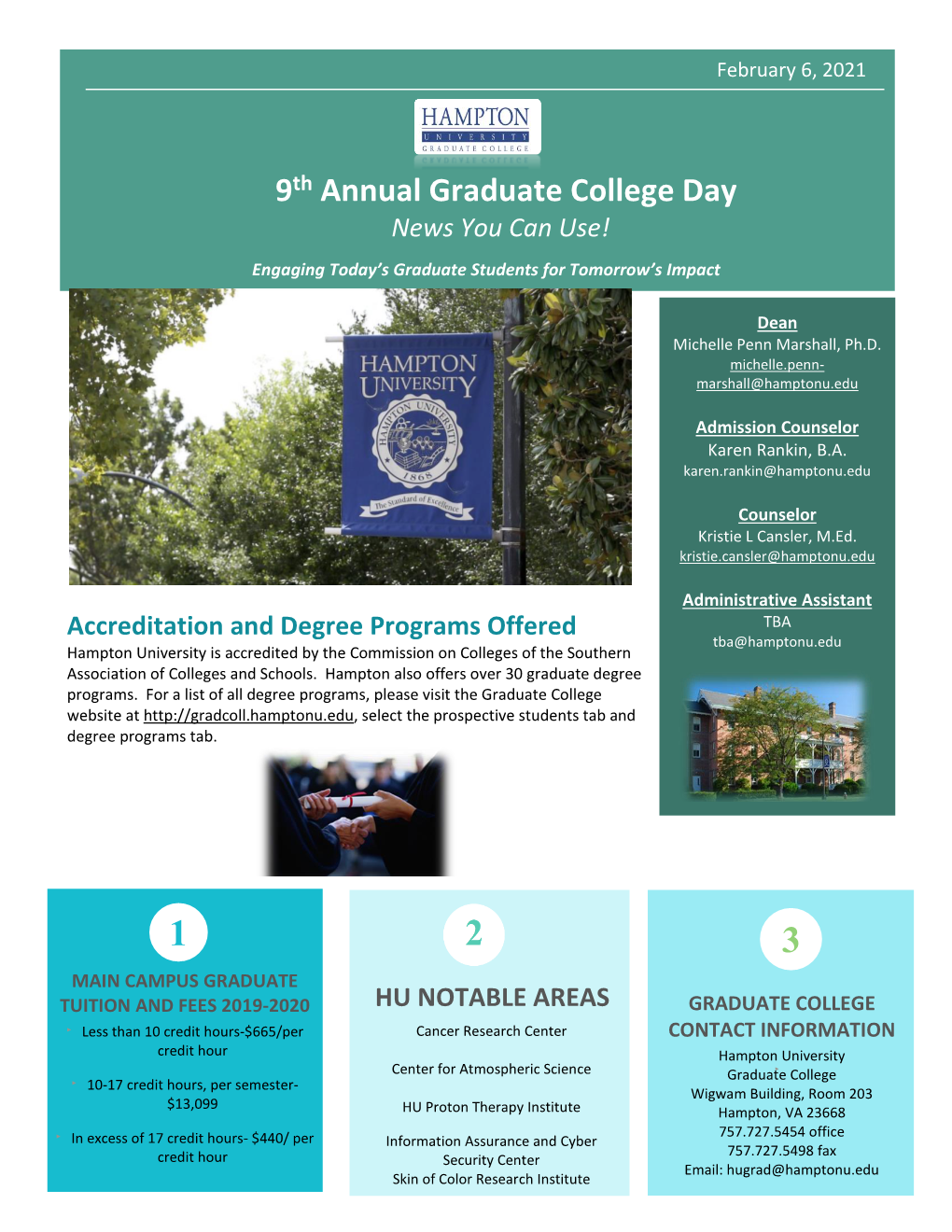 9Th Annual Graduate College Day