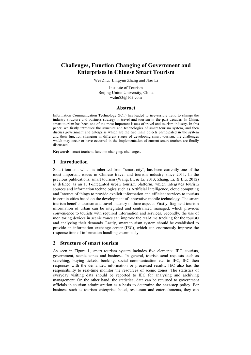 Challenges, Function Changing of Government and Enterprises In