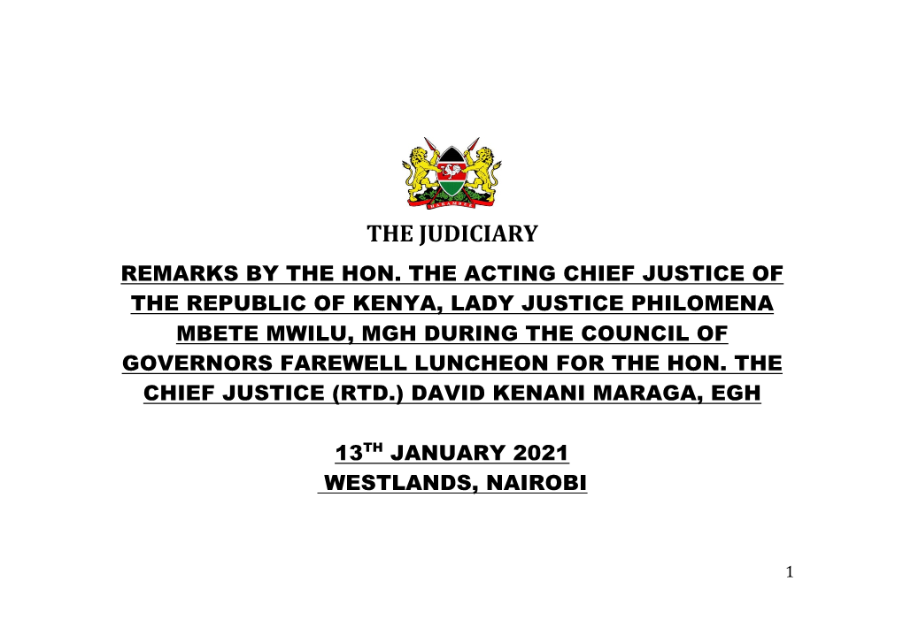 The Judiciary