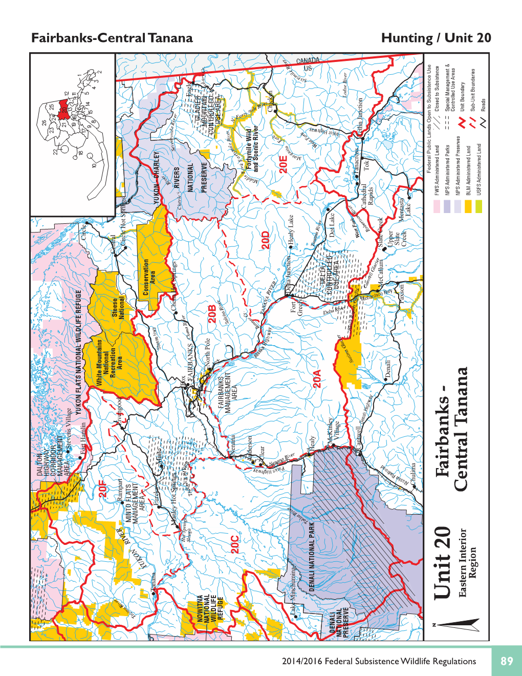 Fairbanks-Central Tanana Hunting / Unit 20