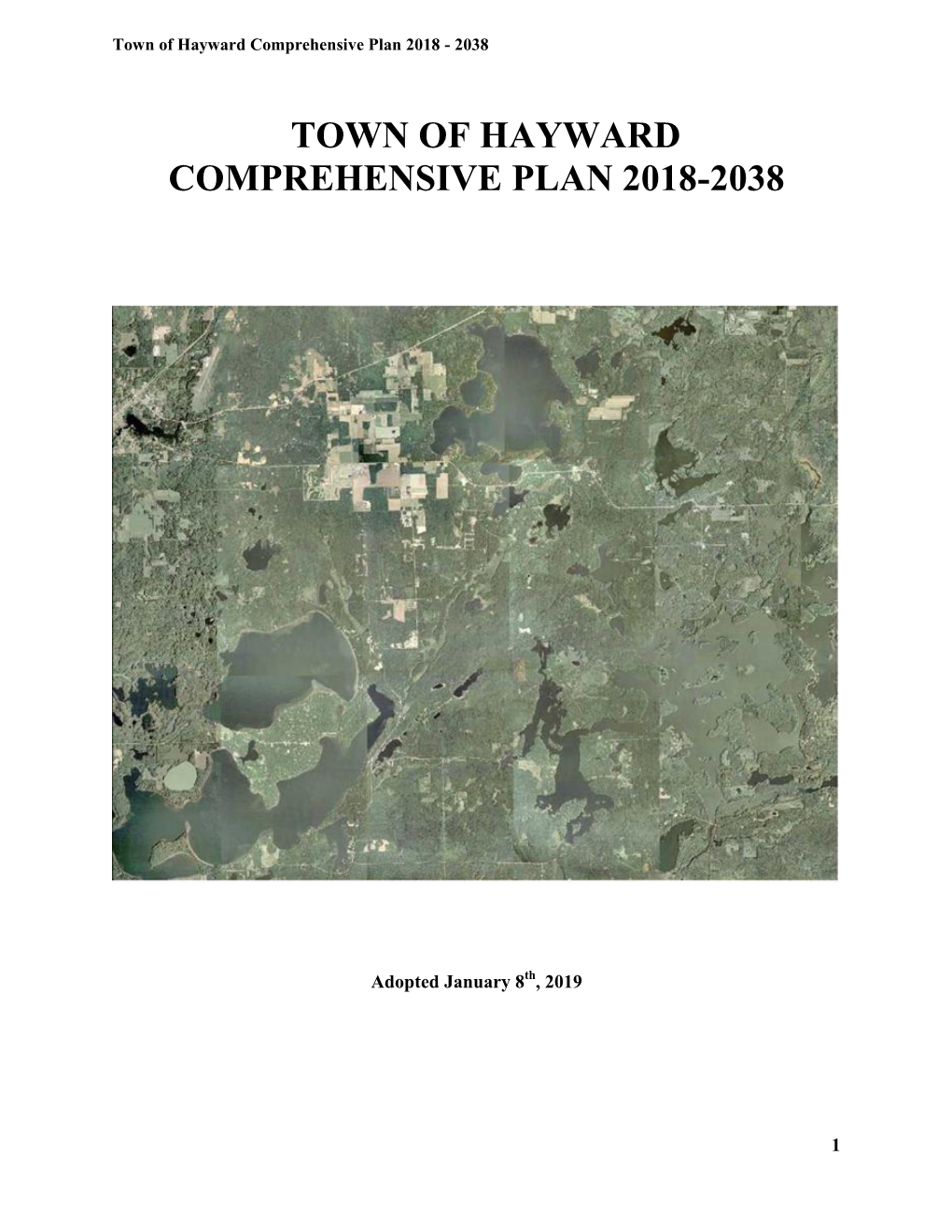 Town of Hayward Comprehensive Plan 2018-2038