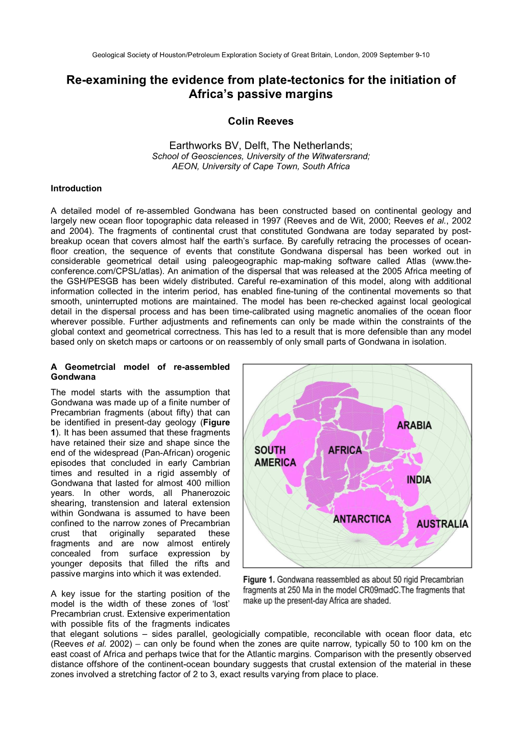 Re-Examining the Evidence from Plate-Tectonics for the Initiation of Africa's