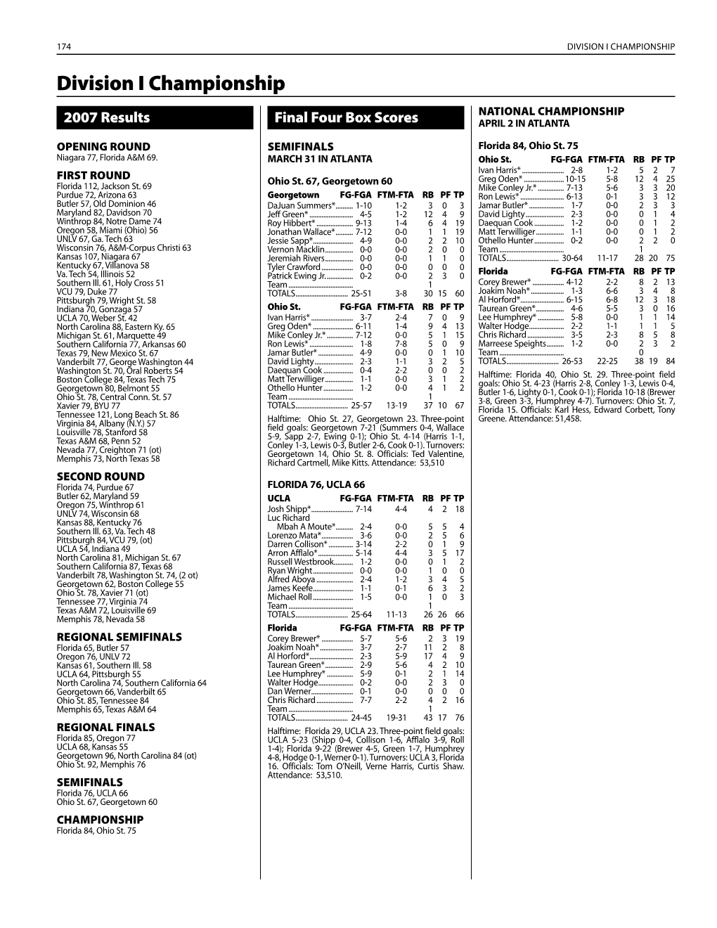 2008 NCAA Division I Men's Basketball Records Book