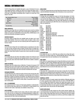 2011-12 Oregon State Men’S Basketball Media Guide Is a Source of Information for the News MEDIA SERVER Media