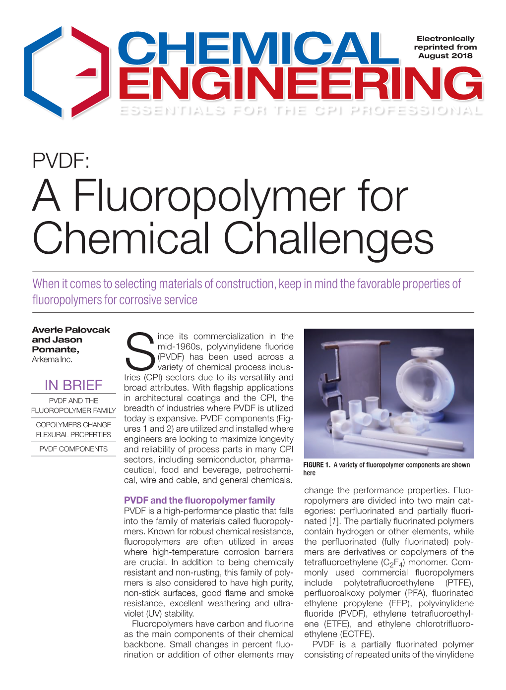 PVDF: a Fluoropolymer for Chemical Challenges