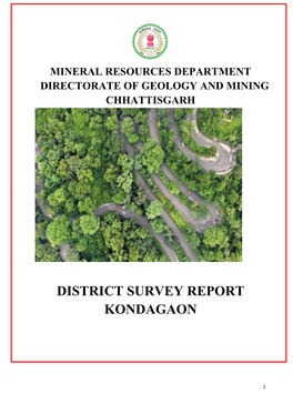 District Survey Report Kondagaon