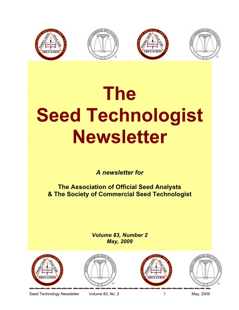 The Seed Technologist Newsletter