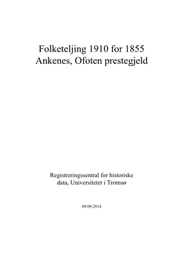 Folketeljing 1910 for 1855 Ankenes, Ofoten Prestegjeld
