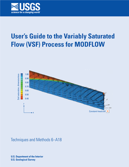 User's Guide to the Variably Saturated Flow
