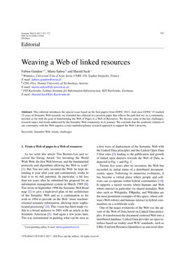 Weaving a Web of Linked Resources