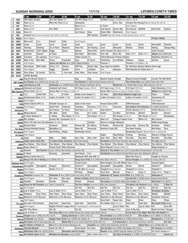 Sunday Morning Grid 11/1/15 Latimes.Com/Tv Times