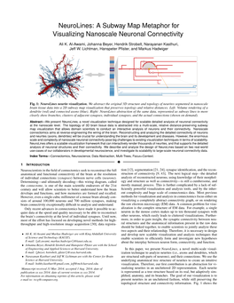 Neurolines: a Subway Map Metaphor for Visualizing Nanoscale Neuronal Connectivity