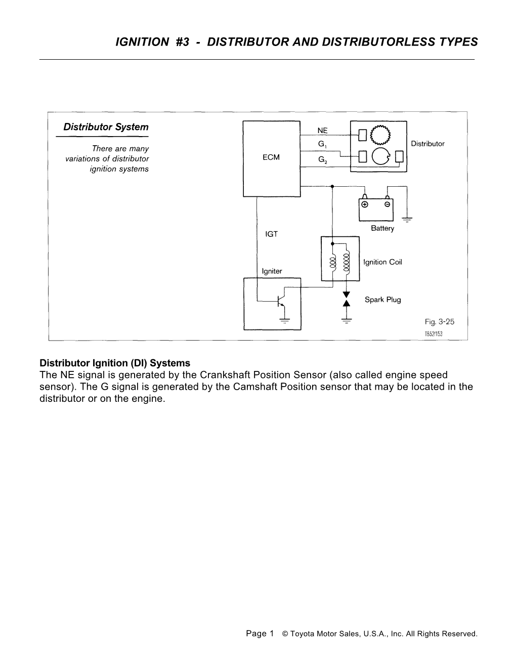 Ignition #3 - Distributor and Distributorless Types