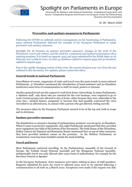 Spotlight on Parliaments in Europe