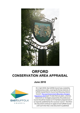 Orford Conservation Area Appraisal