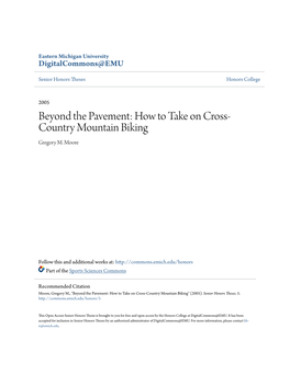 How to Take on Cross-Country Mountain Biking" (2005)