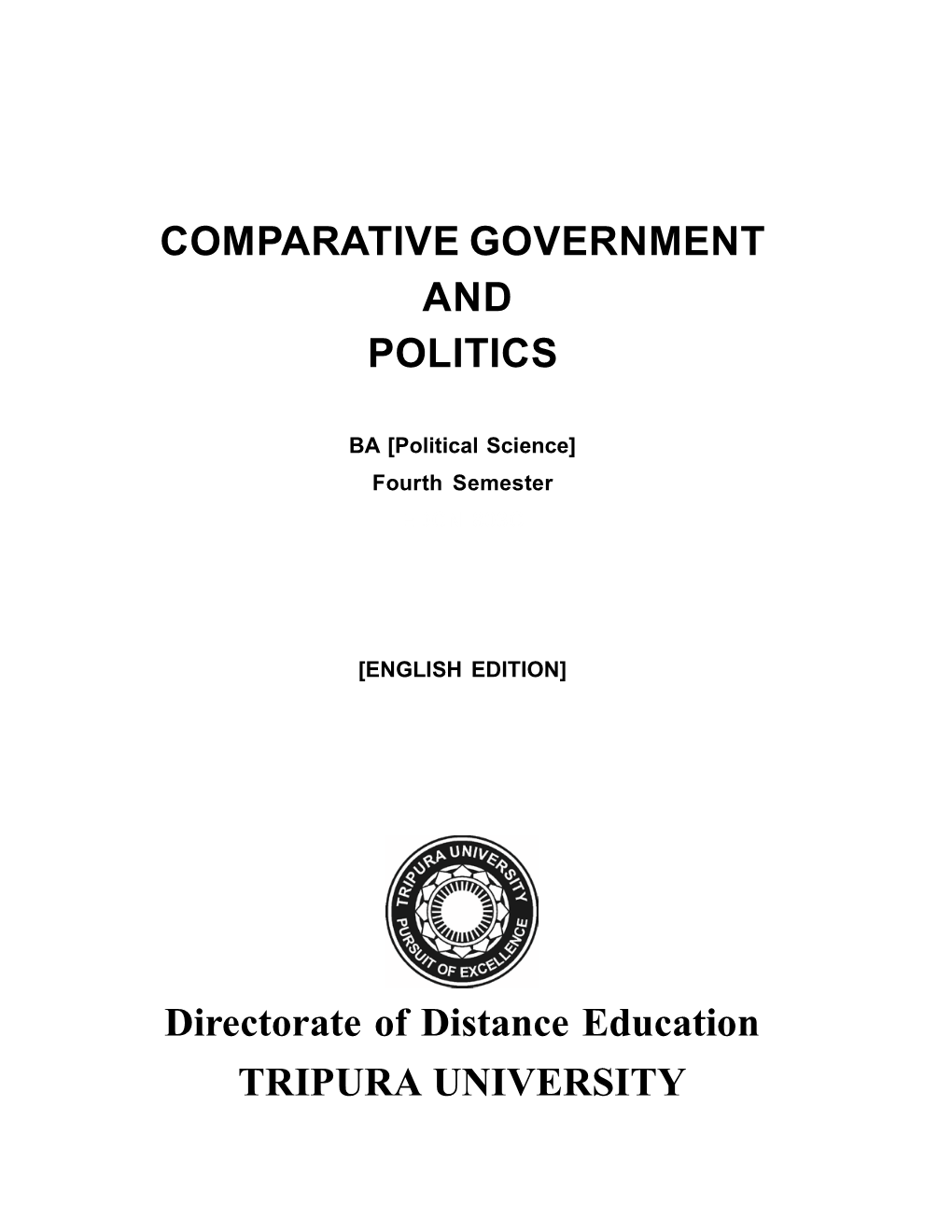 Comparative Government and Politics