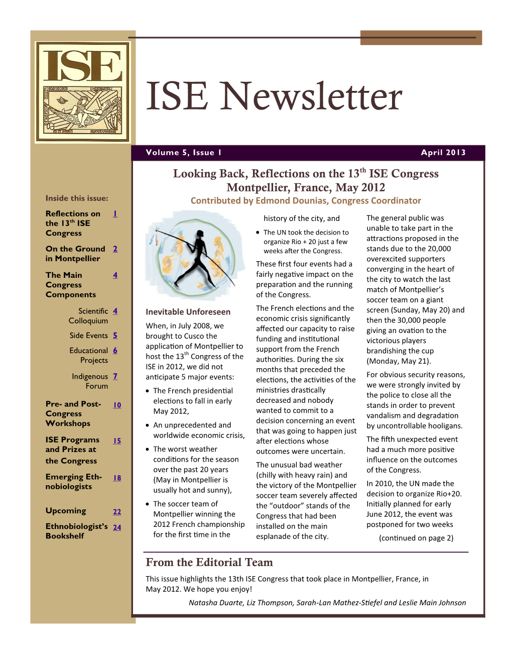 ISE Newsletter