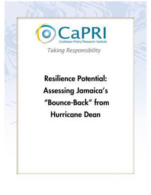 Resilience Potential: Assessing Jamaica's “Bounce-Back” from Hurricane Dean