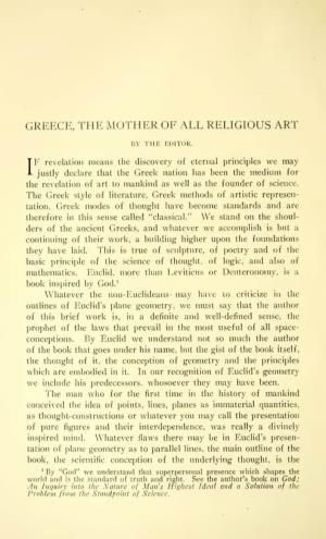Greece, the Mother of All Religious Art