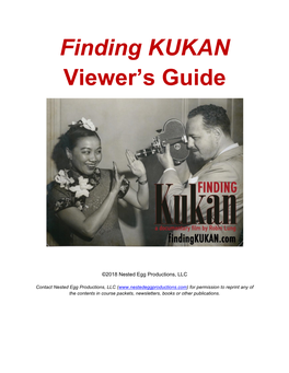 Finding KUKAN Viewer's Guide