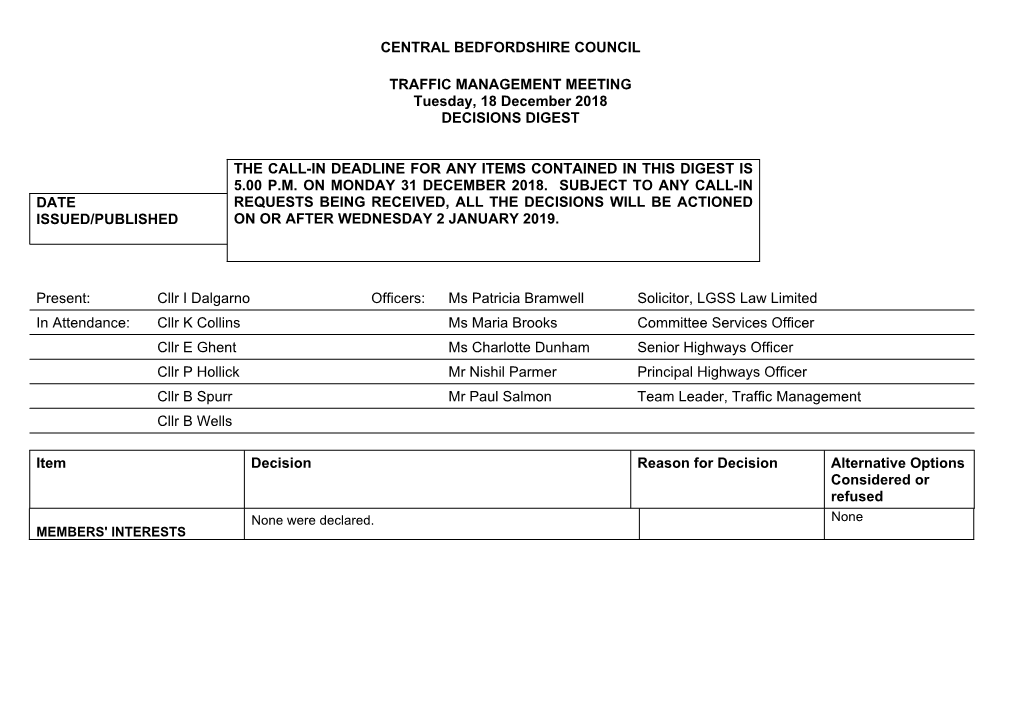 Central Bedfordshire Council