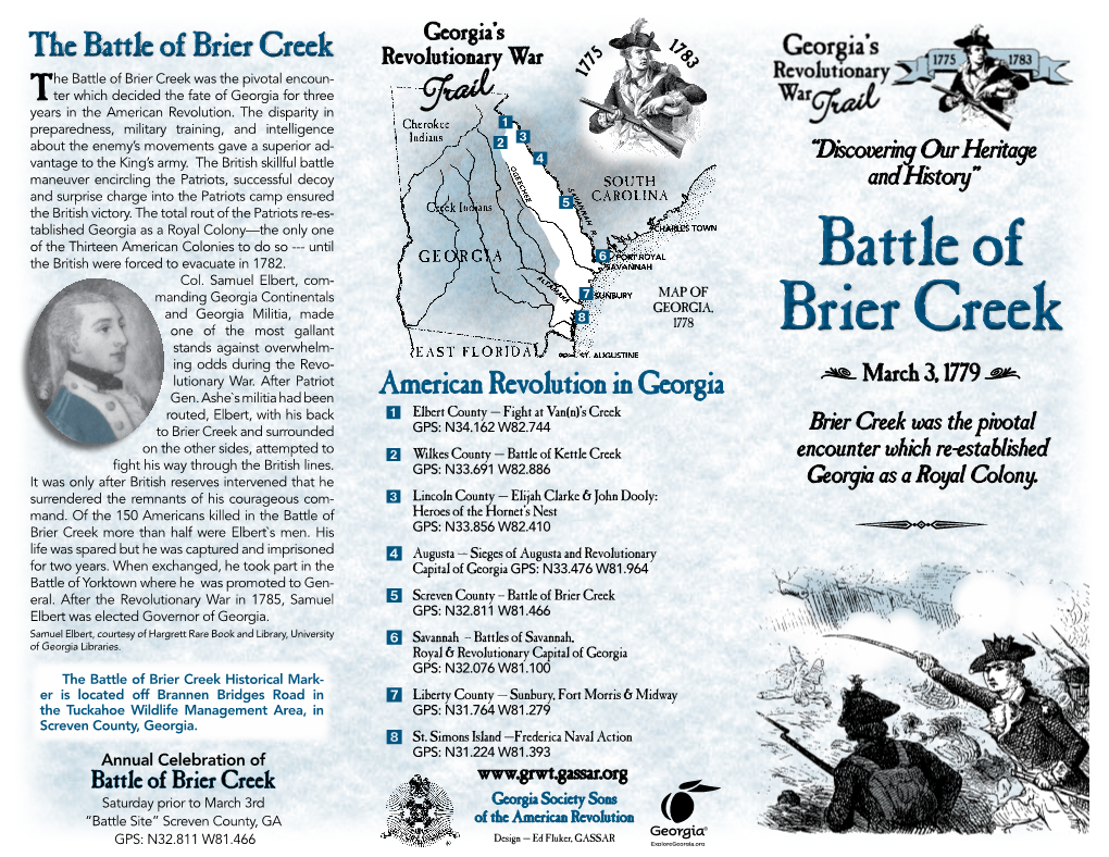 Battle of Brier Creek Battle of Brier Creek