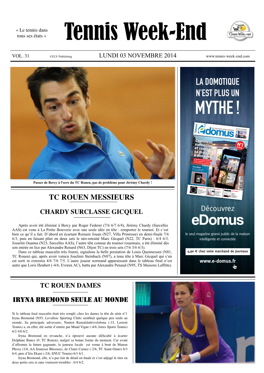 Tennis Week-Endn°31