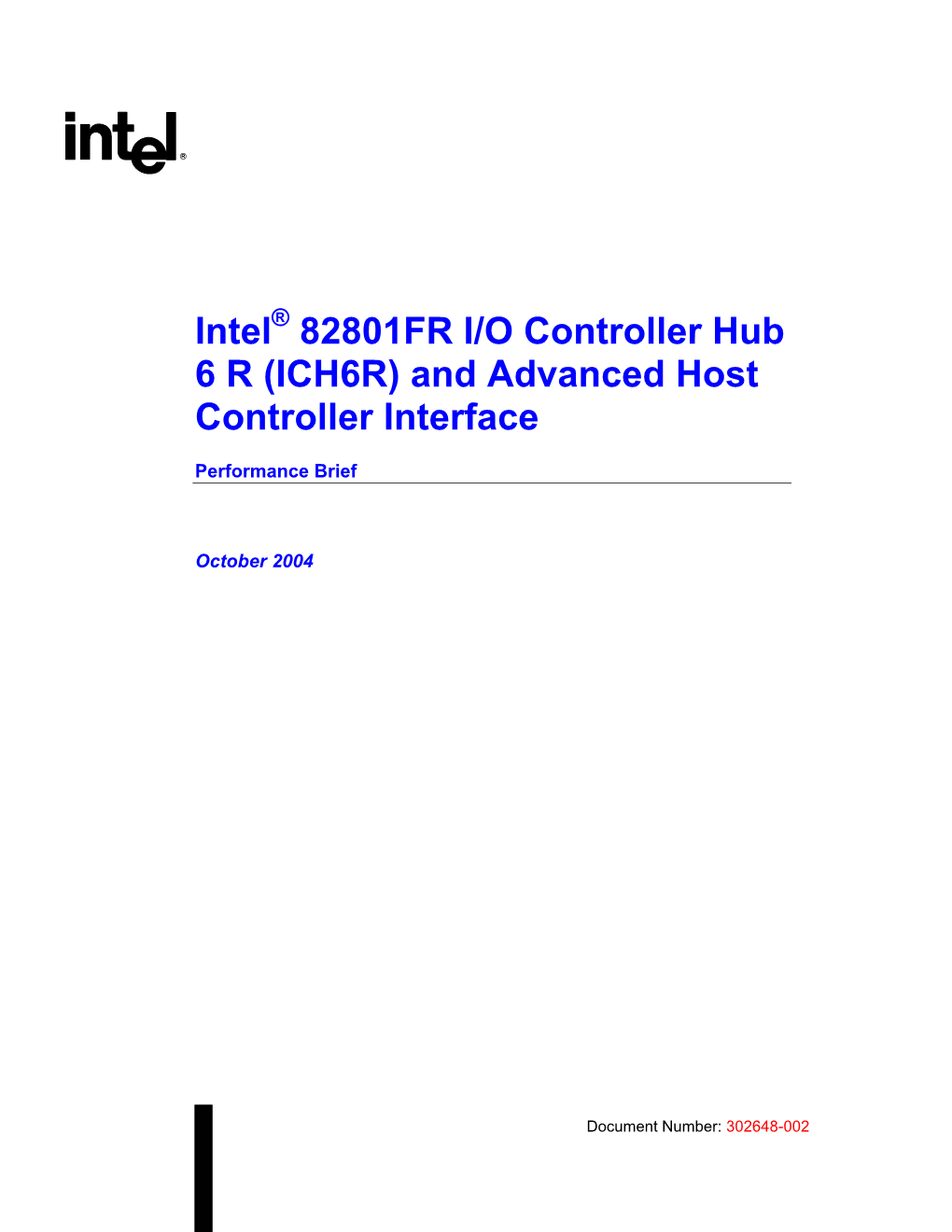 And Advanced Host Controller Interface Performance Brief