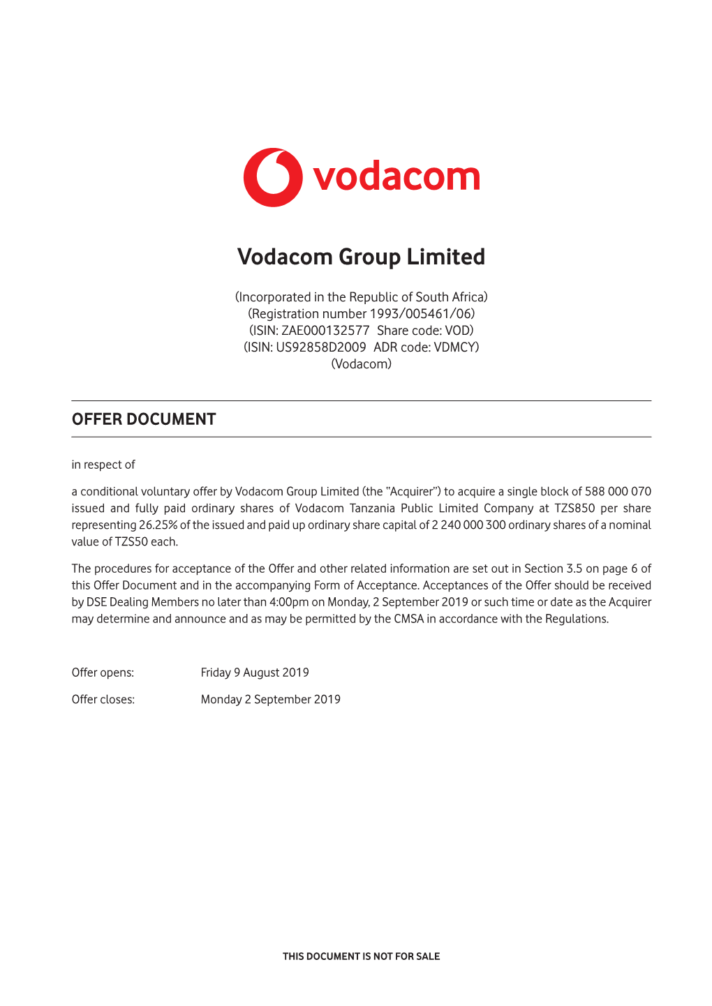 Vodacom Group Limited